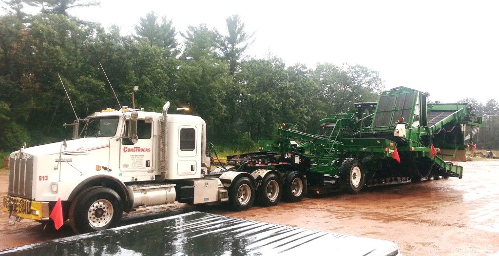 Specialized equipment hauling